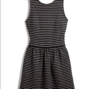 Black and White Striped Madewell Dress
